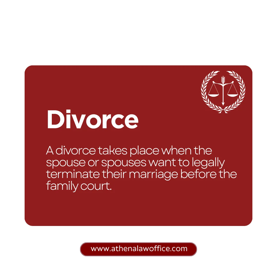 A definition post explaining what is a divorce