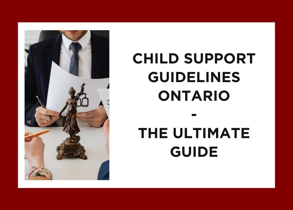 A banner of child support guidelines in Ontario