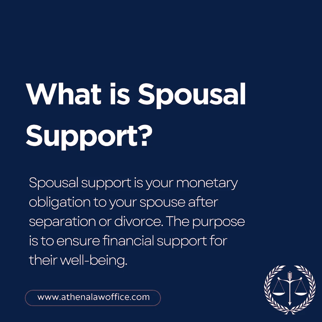 A definition post explaining what is spousal support