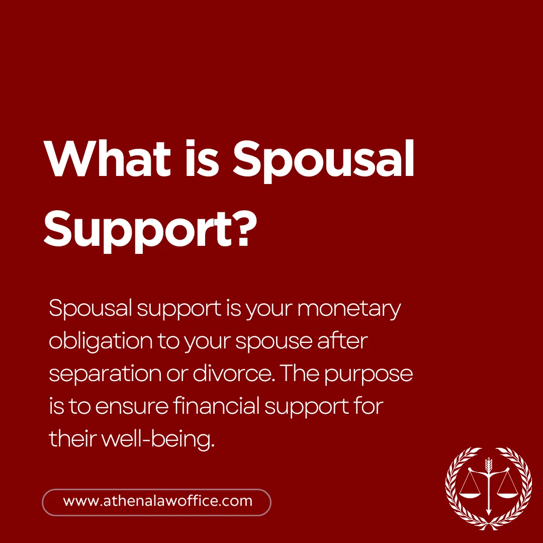 A definition post explaining what is spousal support
