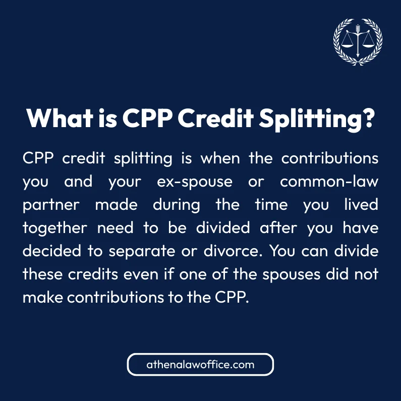 An answer post explaining what is CPP credit splitting