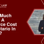 A title page about how much does a divorce cost in Ontario.